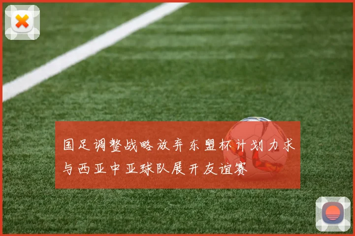国足调整战略放弃东盟杯计划力求与西亚中亚球队展开友谊赛